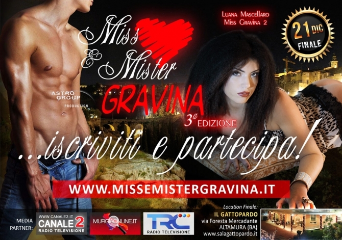 Iscrivetevi e Partecipate alla III edizione di MISS & MISTER GRAVINA - MISS MAGAZINE | BEAUTIFUL DAY